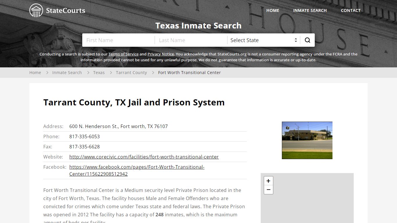 Fort Worth Transitional Center Inmate Records Search ...